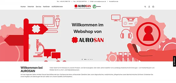 AUROSAN Medizinprodukte Praxisbedarf Shop für Urologie, Gynäkologie, Mikrobiologie, Laborbedarf AUROSAN Medizinprodukte Praxisbedarf Online Shop