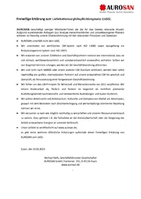 Freiwillige Erklärung vom 14.03.2023